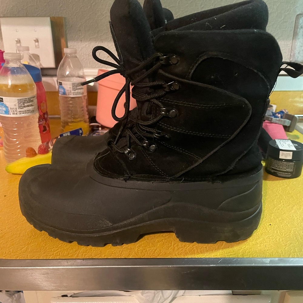 Field & Stream Black Lace-Up Boots